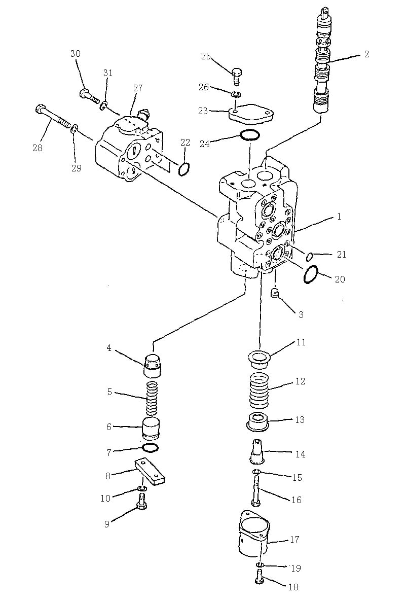 Клапан управления рыхлителем (1/2) (Beezone D22-1,Beezone D22)