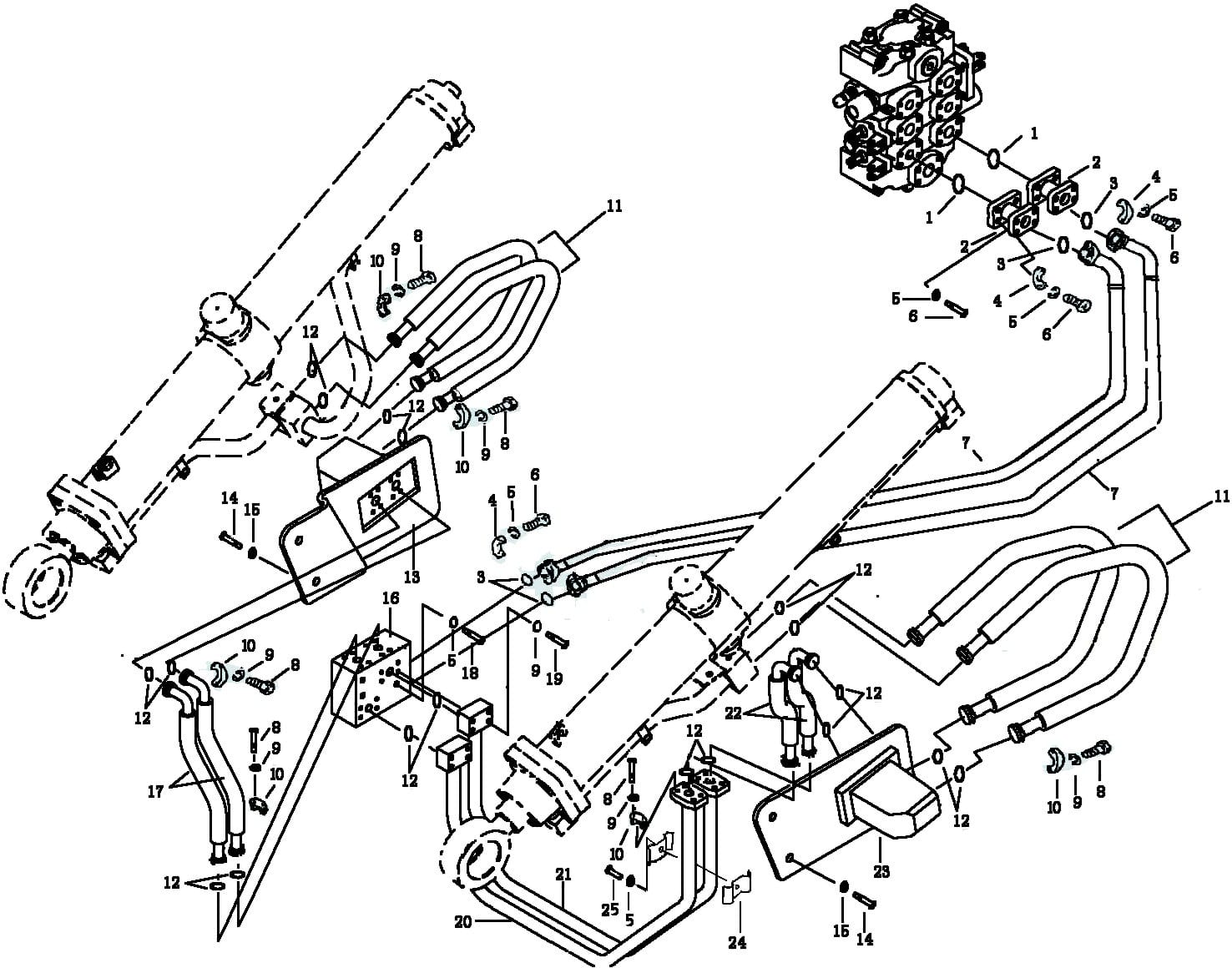 Система установки рабочей гидравлическая (24)