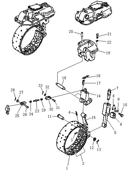 Лента тормозная и механизм тормозной (Beezone D22-1,Beezone D22S)