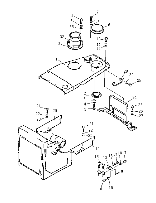 Капот двигателя (Beezone D32-1, Beezone D32-2)