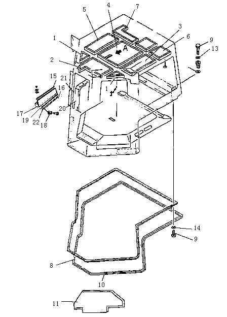 Кабина с установкой ROPS (3/3) (Beezone D32-1,Beezone D32-2)