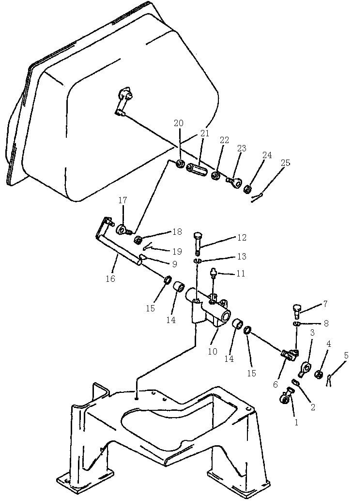 Механизм рычажный управления отвалом (Beezone D22-1)