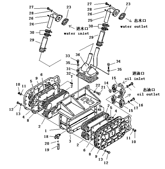 Охладитель масляный (Beezone D32-1, Beezone D32-2)