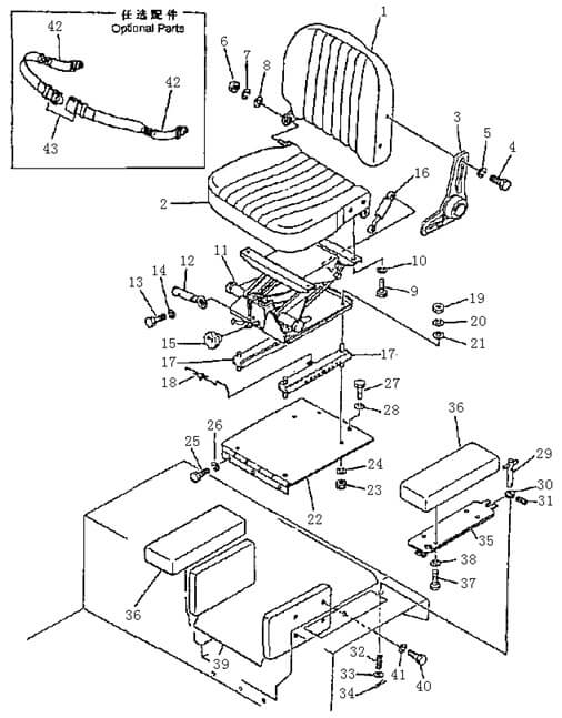 Сиденье оператора (Beezone D22-1,Beezone D22)