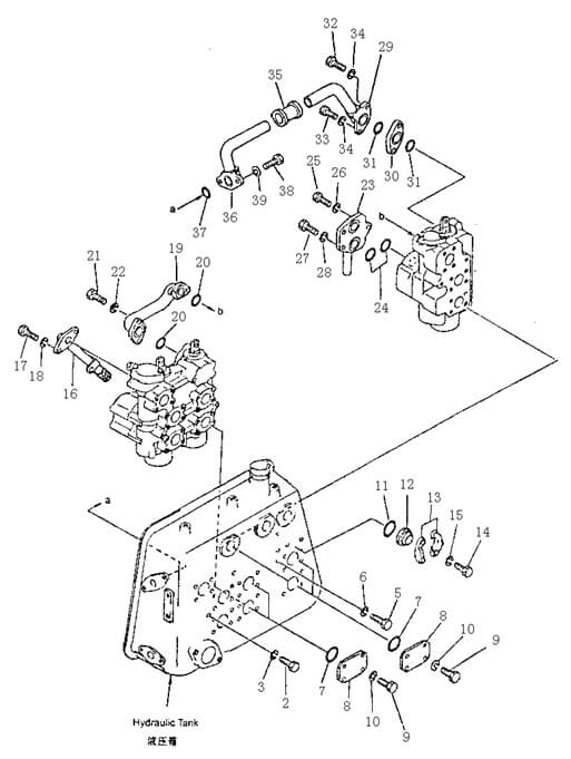 Бак гидравлический (2/2) (Beezone D22-1)
