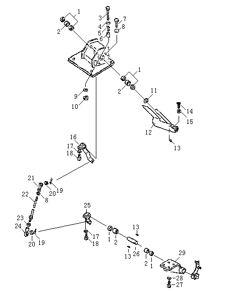 Педаль замедлителя (Beezone D32-1,Beezone D32-2)