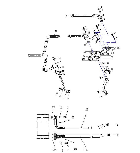 Трубопровод рулевого управления (23)