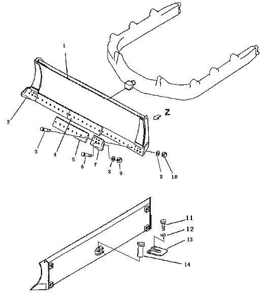 Отвал угловой (Beezone D32-1)