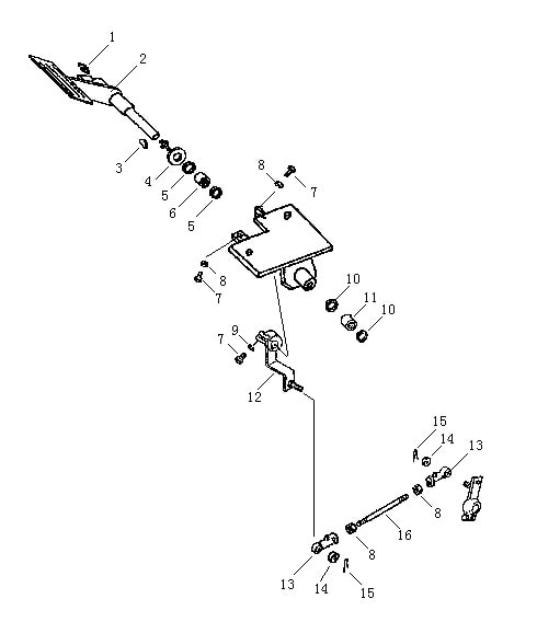 Педаль замедлителя (Beezone D22-1,Beezone D22)