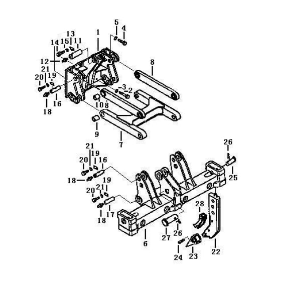 Стойка, балка и тяга соединительная рыхлителя