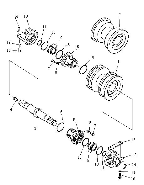 Каток опорный (Beezone D22-1,Beezone D22S)