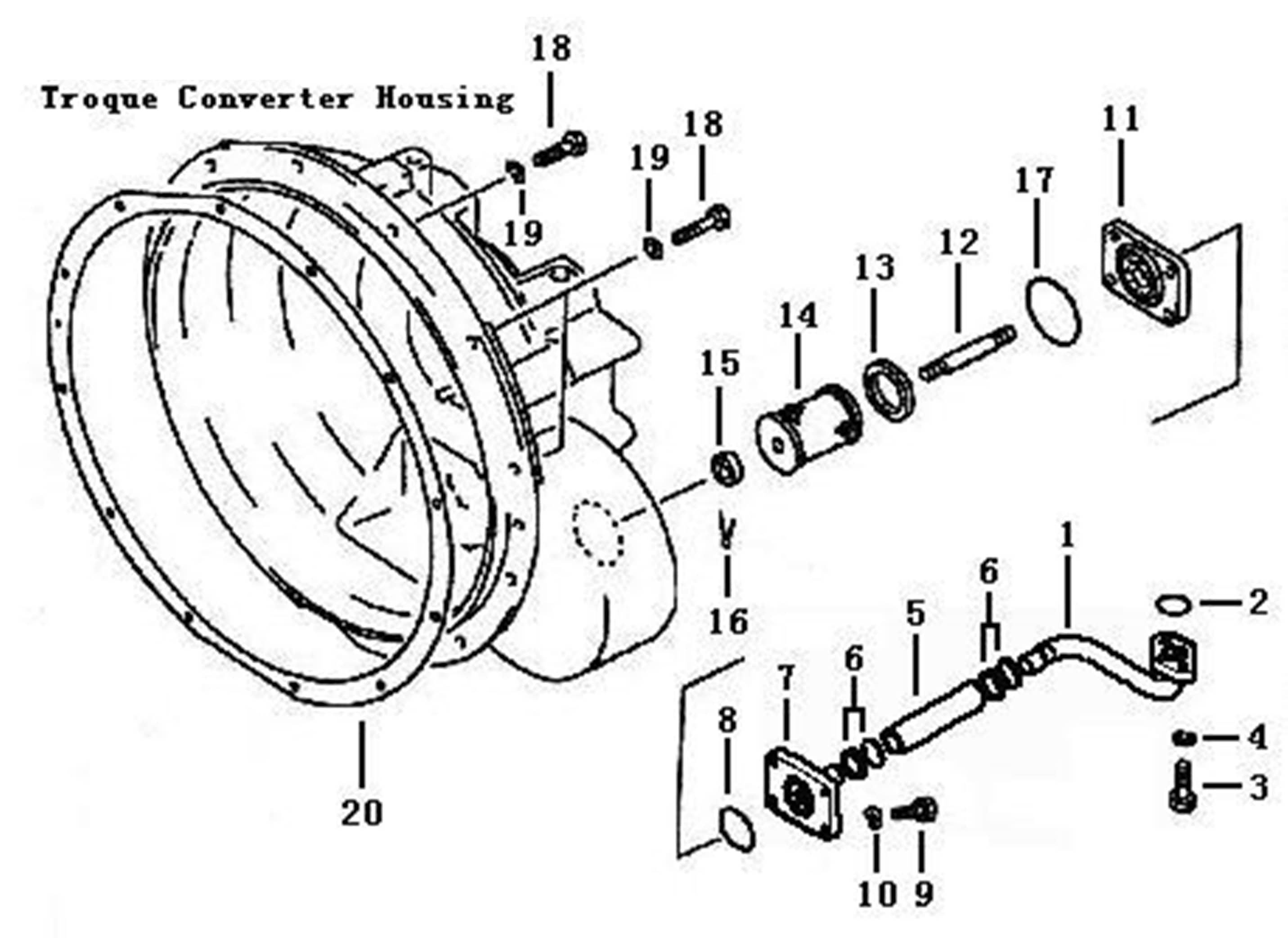 Труба гидротрансформатора маслозаборная