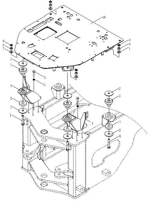 Сборка кабины (напольная подставка и установка)