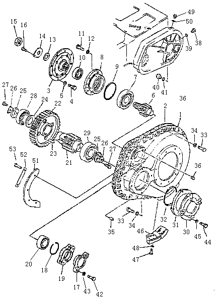 Кожух бортового редуктора (Beezone D32-1,Beezone D32-2)