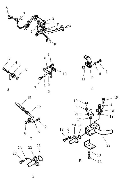 Трубопровод гидротрансформатора (2/2) (Beezone D22-1,Beezone D22)