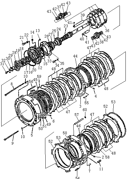 Шестерня планетарная и вал (1/2) (Beezone D32-1,Beezone D32-2)