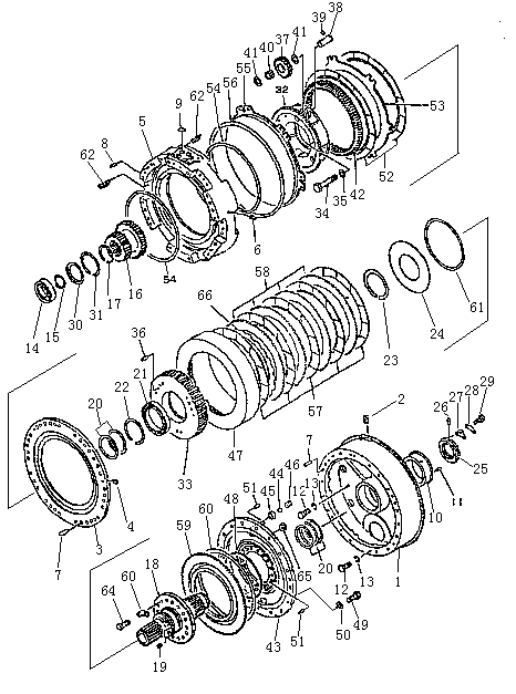 Шестерня планетарная и вал (2/2) (Beezone D32-1,Beezone D32-2)