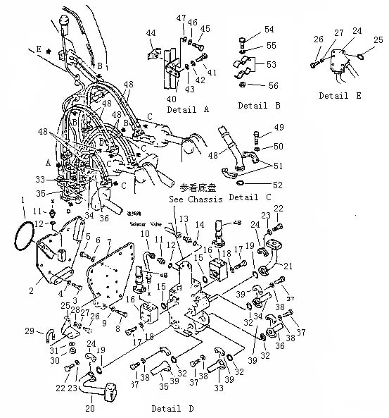 Трубопровод рыхлителя однозубого (Beezone D22-1)