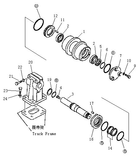 Каток поддерживающий (Beezone D22-1,Beezone D22S)