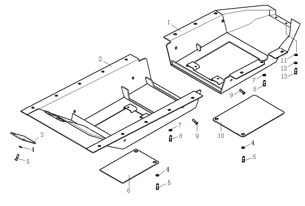 Пластина защитная нижняя