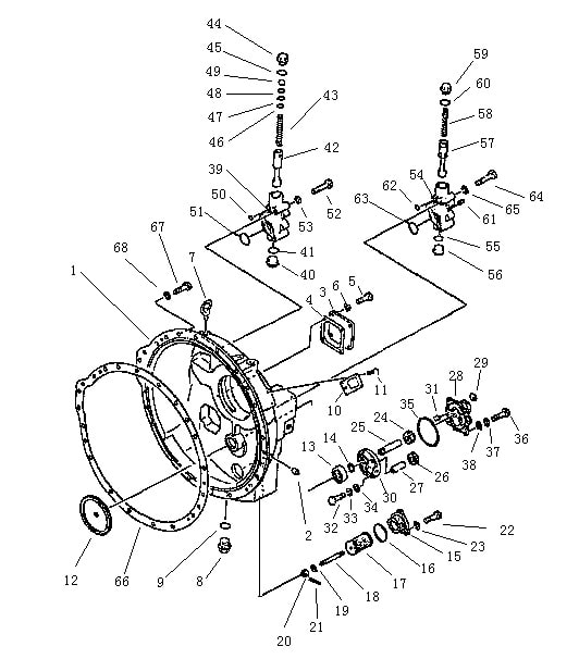 Кожух гидротрансформатора (Beezone D22-1,Beezone D22S)