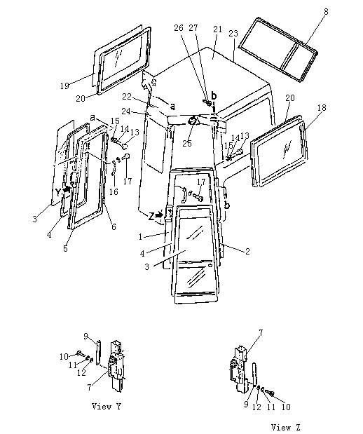 Кабина с установкой ROPS (2/3) (Beezone D32-1,Beezone D32-2)