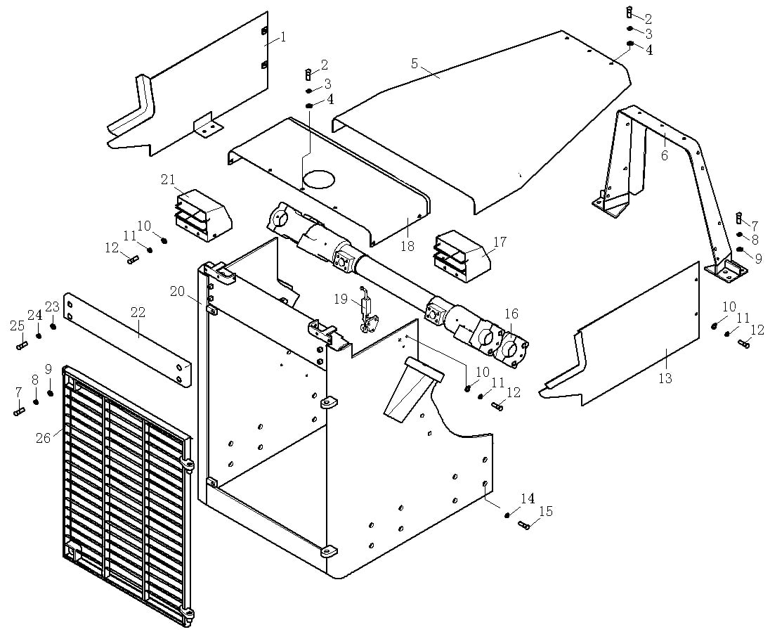 Кожух двигателя и защита