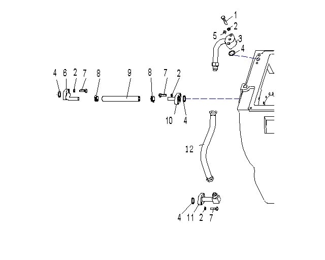 Трубопровод гидротрансформатора (23)