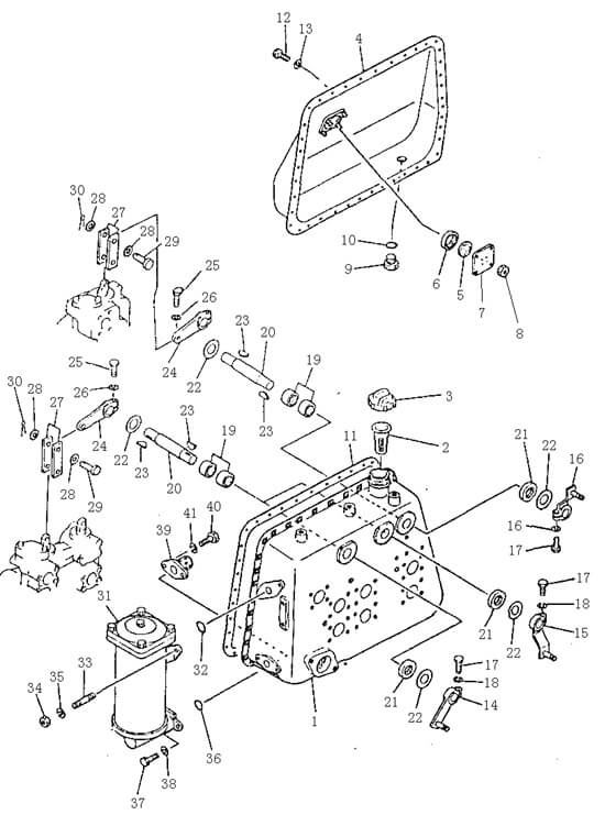 Бак гидравлический (1/2) (Beezone D22-1)