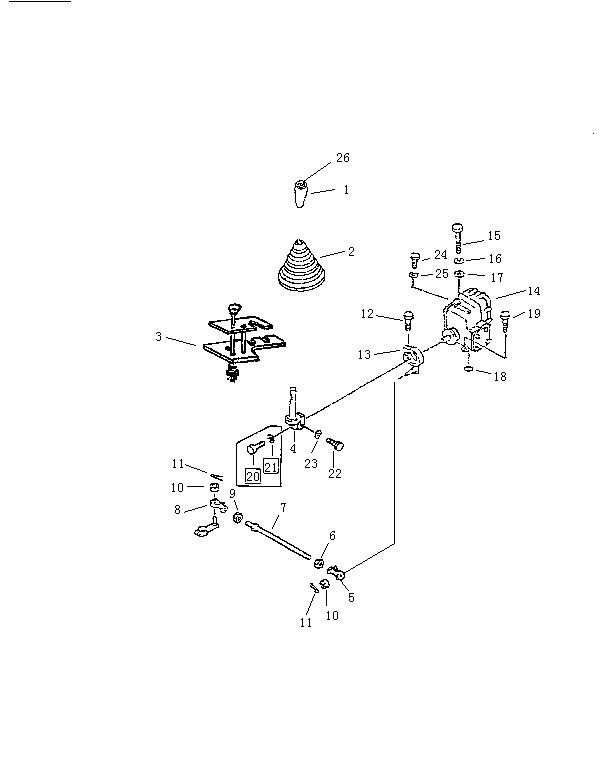 Рычаг управления рыхлителем (Beezone D32-1, Beezone D32-2)