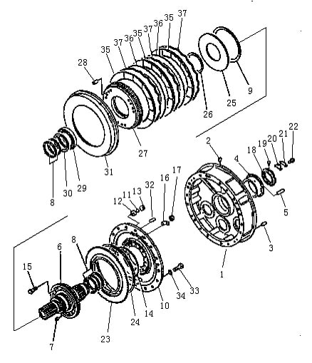 Шестерня и вал переключения передач (3/3) (Beezone D22-1,Beezone D22S)