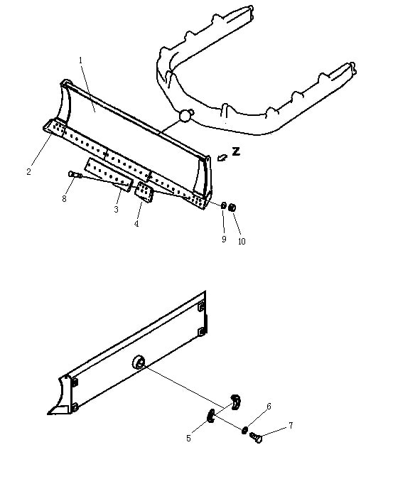 Отвал угловой (Beezone D22-1)