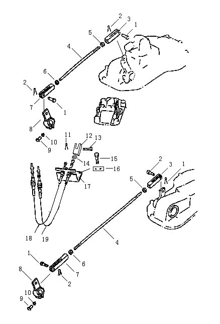 Рулевое управление и рычаг тормоза