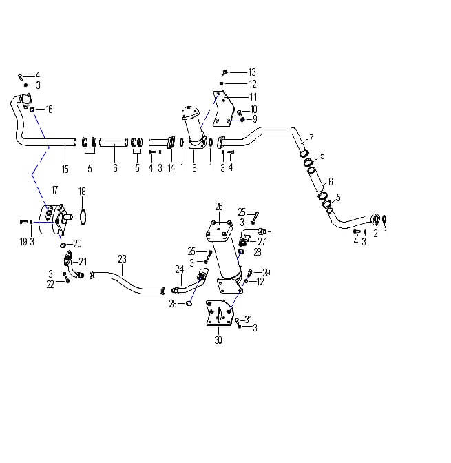 Трубопровод рулевого управления (13)