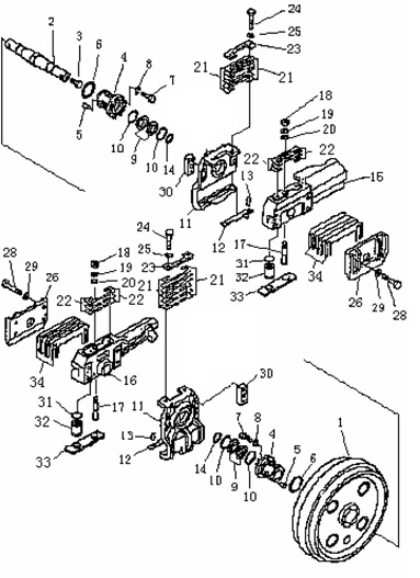 Колесо направляющее (Beezone D22-1,Beezone D22S)