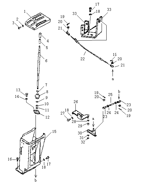 Рычаг переключения передач (1/2) (Beezone D32-1,Beezone D32-2)