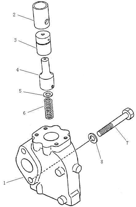 Гидроцилиндр подъема отвала (2/2) (Beezone D22-1, Beezone D22S) (завод XIUYAN)