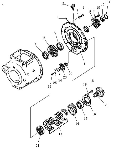 Раздаточная коробка и шестерня (Beezone D22-1,Beezone D22S)