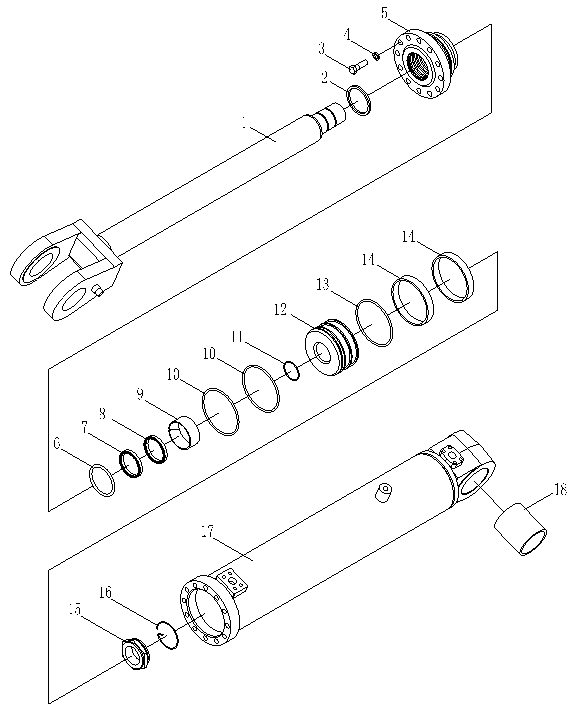 Цилиндр стрелы