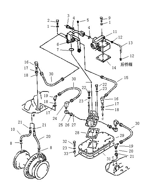 Трубопровод системы рулевого управления (3/3) (Beezone D22-1,Beezone D22S)
