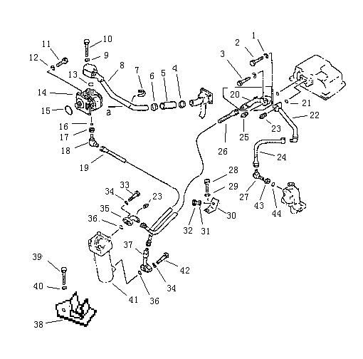 Система трубопровода гидротрансформатора (Beezone D32-1,Beezone D32-2)