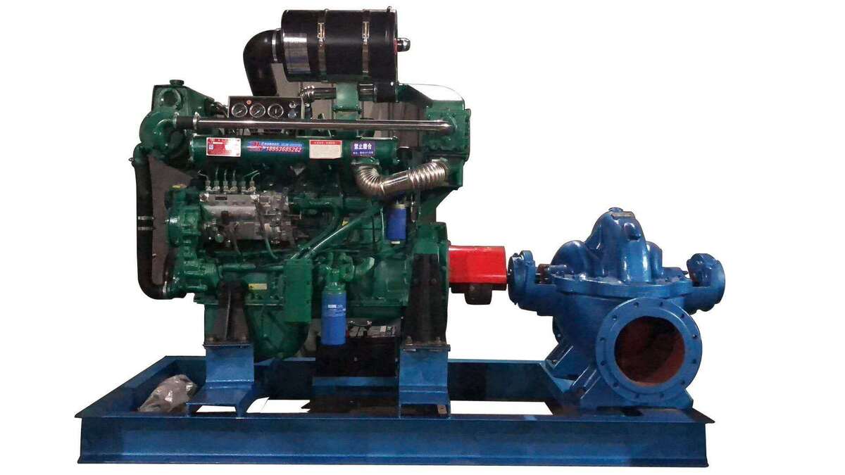 Насосная станция в комплекте с электро-двигателем (132 кВт; 600 м3/ч)