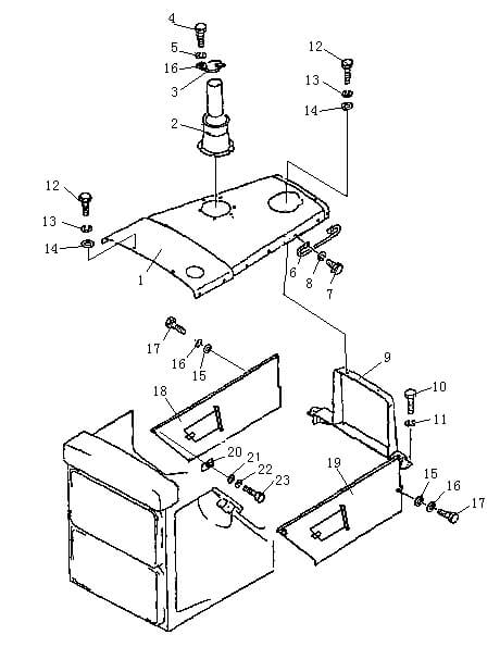 Кожух двигателя защитный и брызговик (Beezone D22-1,Beezone D22,Beezone D22S)