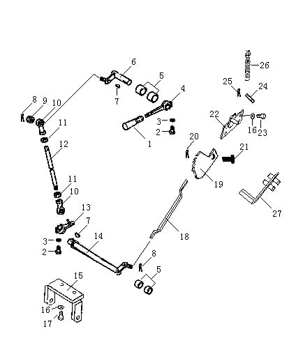 Рычаг стояночного тормоза